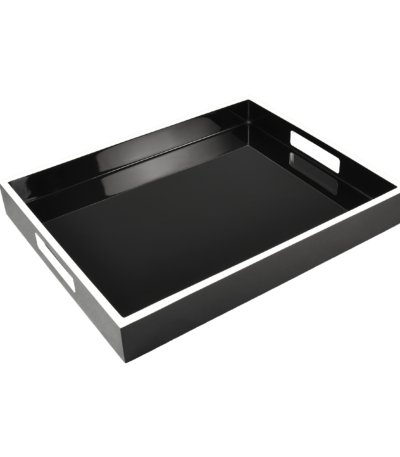 black tray