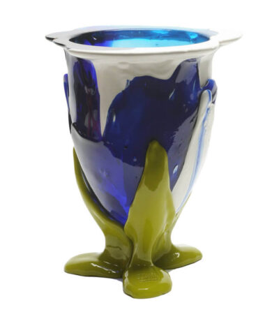 Amazonia Vase - Blue, White, Light Blue, Dust Green