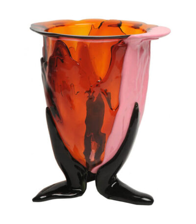 Amazonia Vase - Orange, Fuchsia, Pastel Pink, Bottle Green